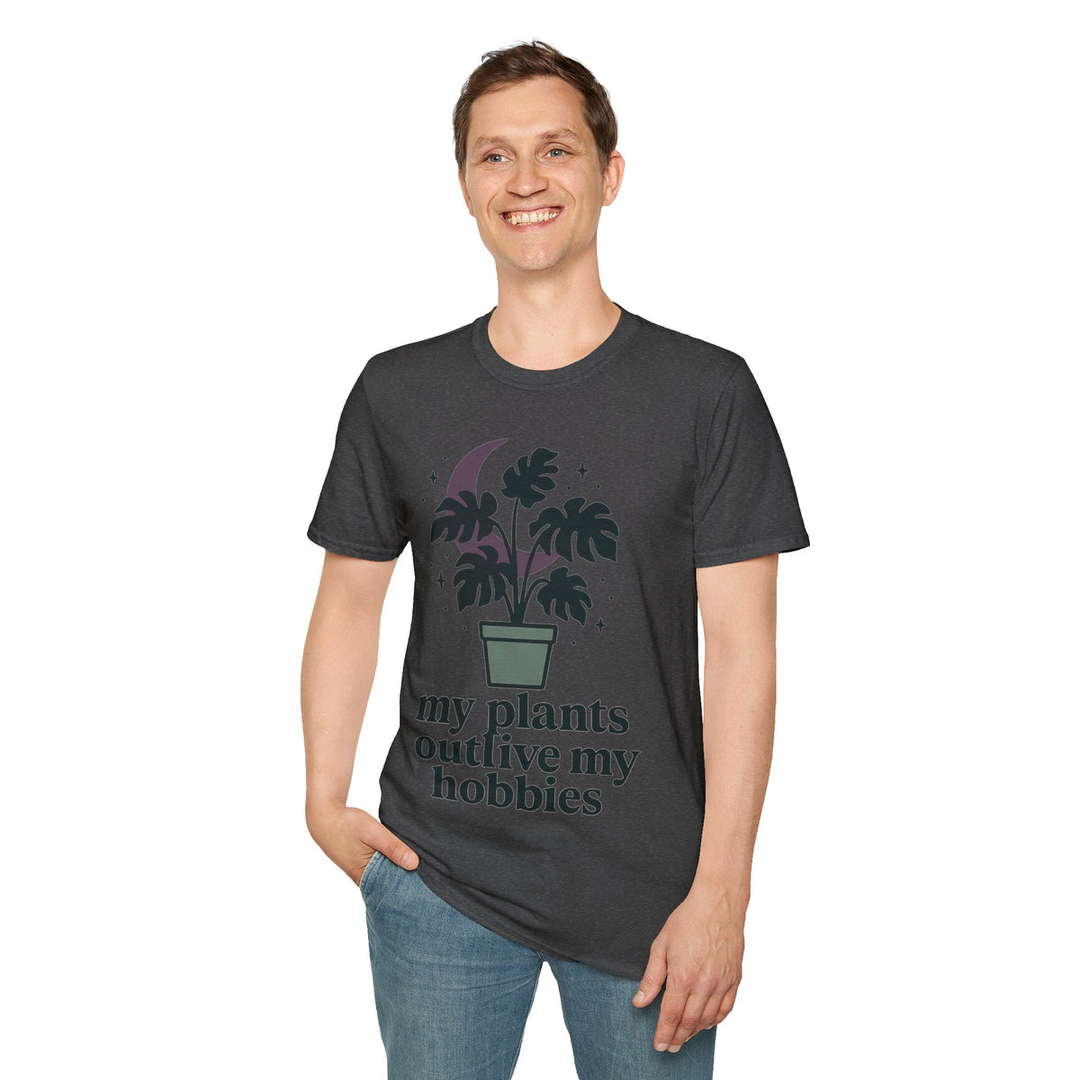 Botanical Moon Plant T-Shirt — “Plants Make Me Happy” Graphic Tee - Trending Now - September 2026