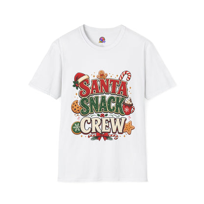 Santa Snack Crew T-Shirt — Christmas Cookie Holiday Tee