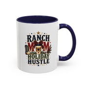 Modern Day Christmas Ranch Mom Holiday Hustle Accent Coffee Mug
