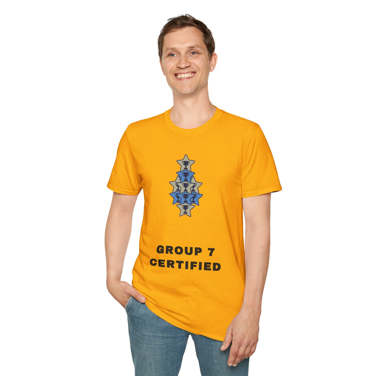 T-Shirt — 'Group 7 Certified' Minimal Star Crest Graphic - Trending Now - September 2026