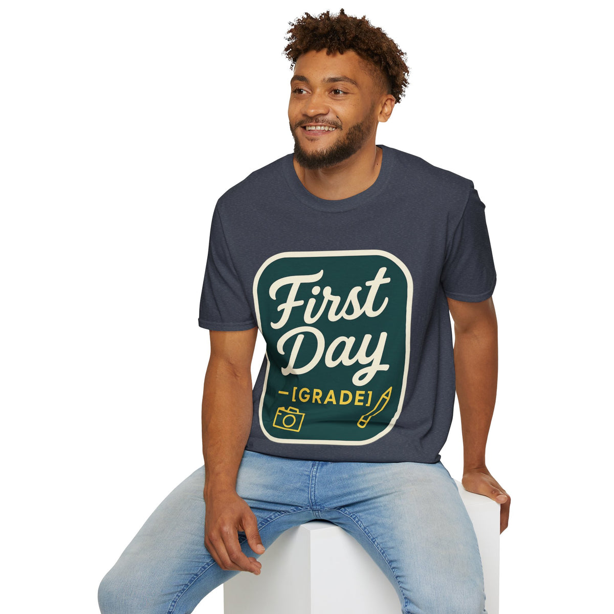 First Day T-Shirt — Retro "First Day (Grade 1)" Back-to-School Tee - Trending Now - August 2026