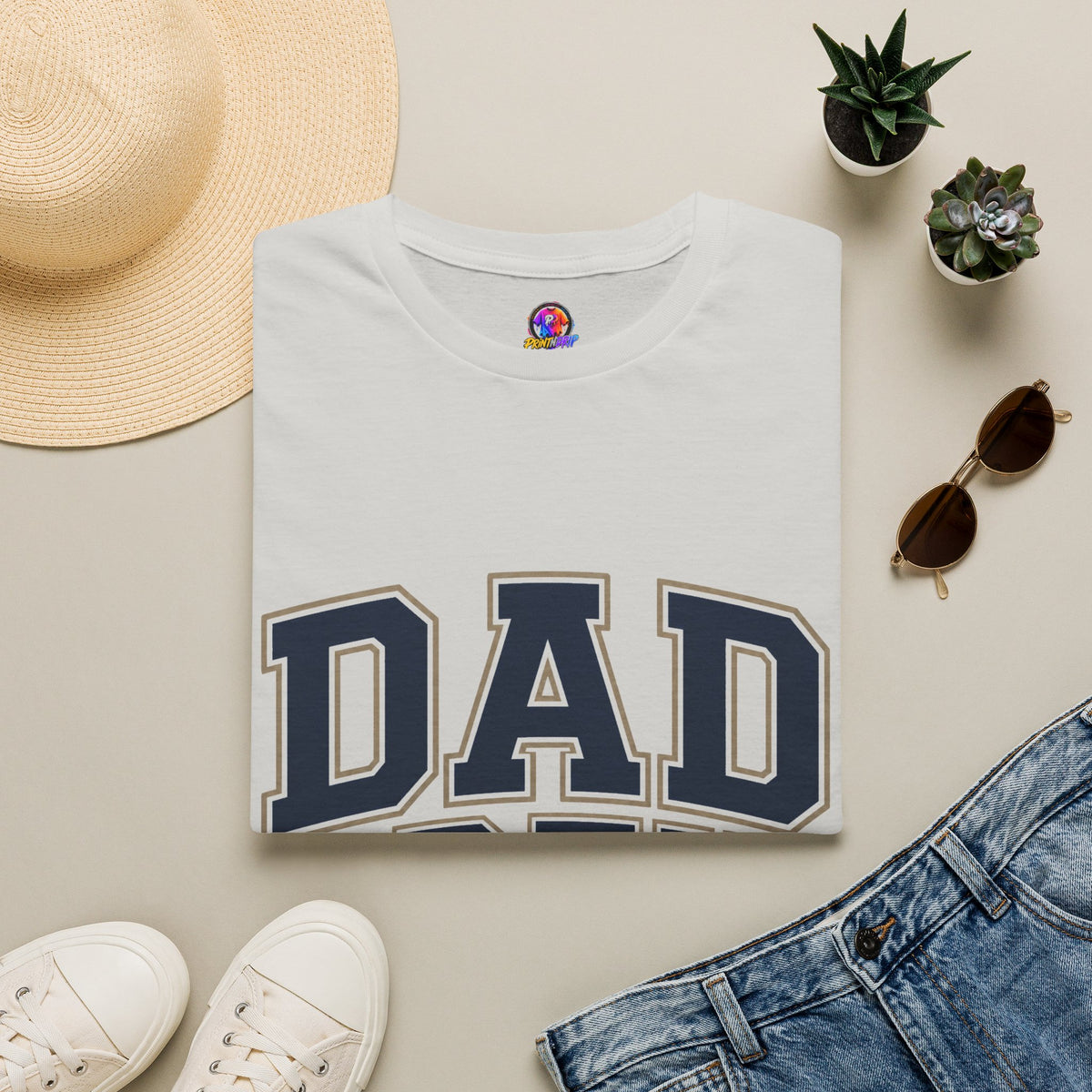 Dad Crew T-Shirt — Vintage Collegiate "DAD CREW" Father's Day Tee