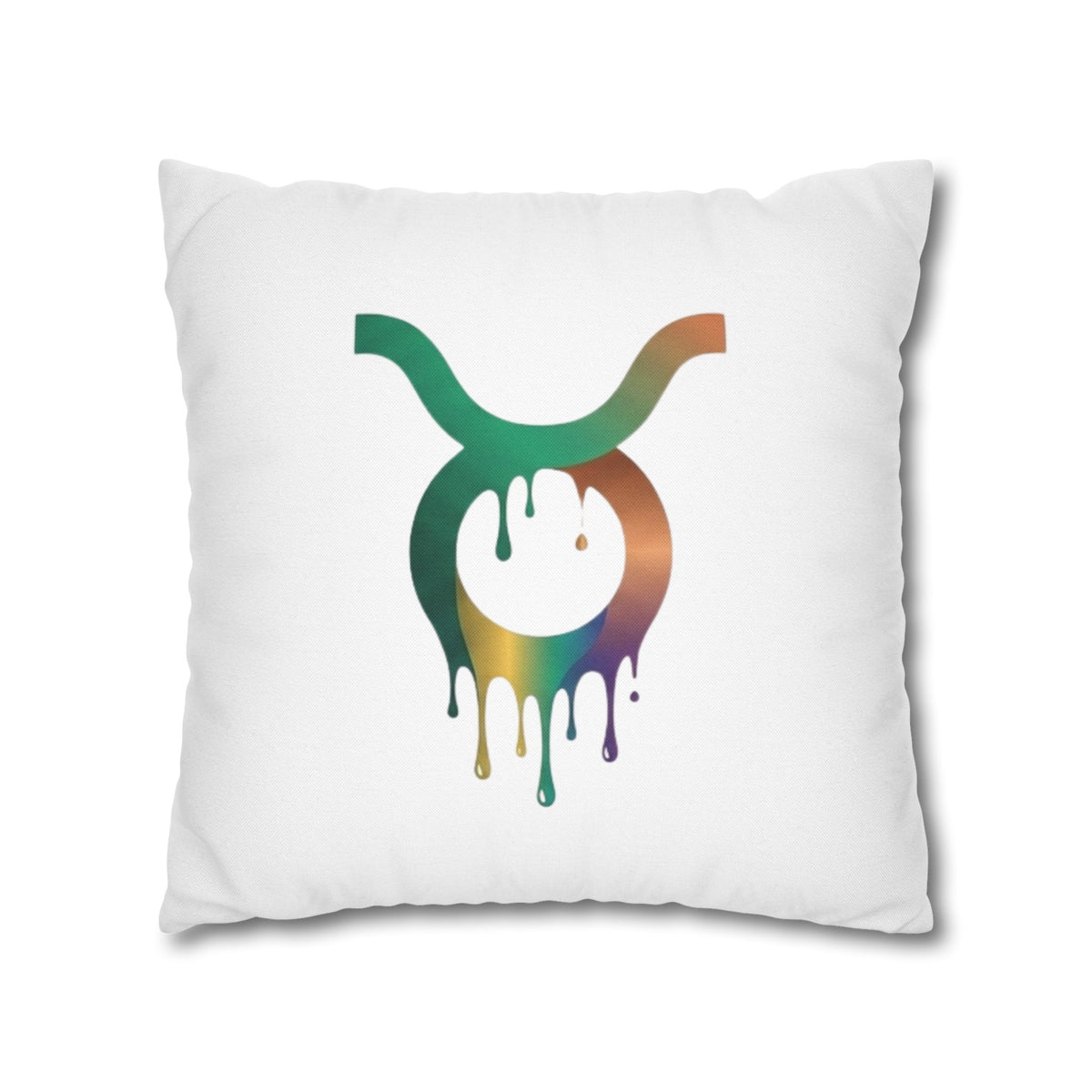 Taurus Drip Decorative Pillowcase — Zodiac Throw Pillow Cover