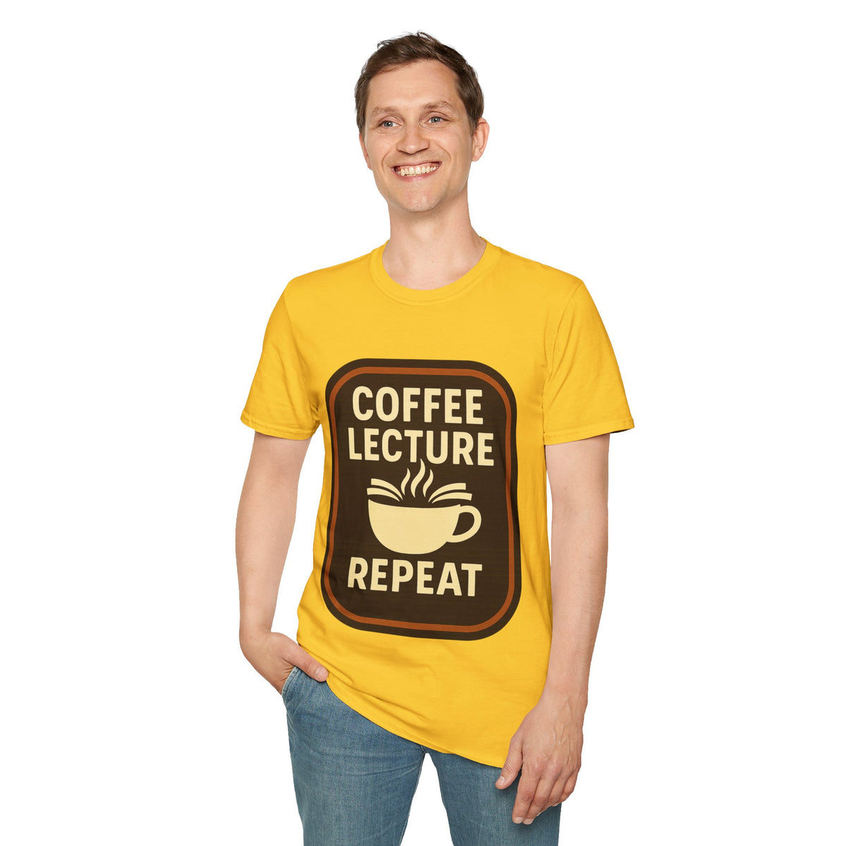Coffee Lecture Repeat T‑Shirt — Funny Professor Coffee Tee for Teachers & Students - Trending Now - August 2026