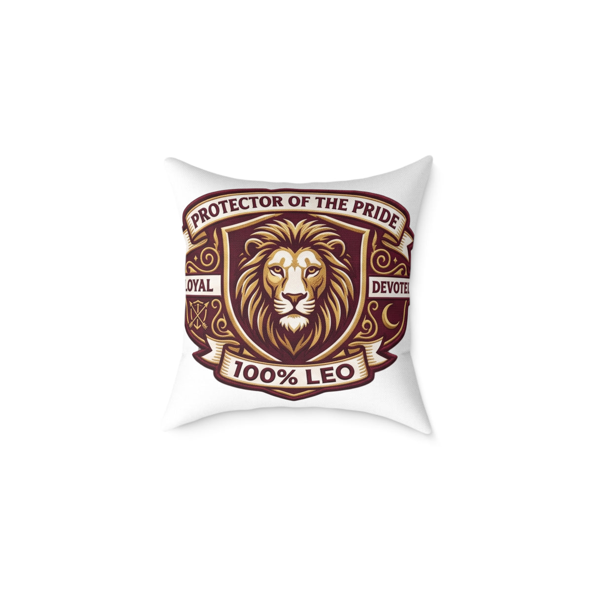 Leo Zodiac Protector Of The Pride Square Poly Canvas Pillow