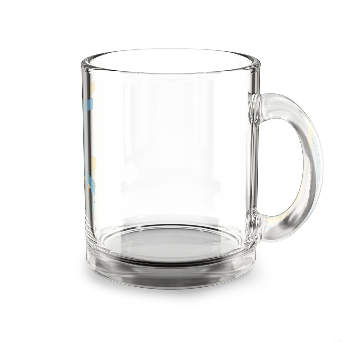 Gemini Zodiac Glass Mug – Dripping Rainbow Horoscope Design (10 oz)
