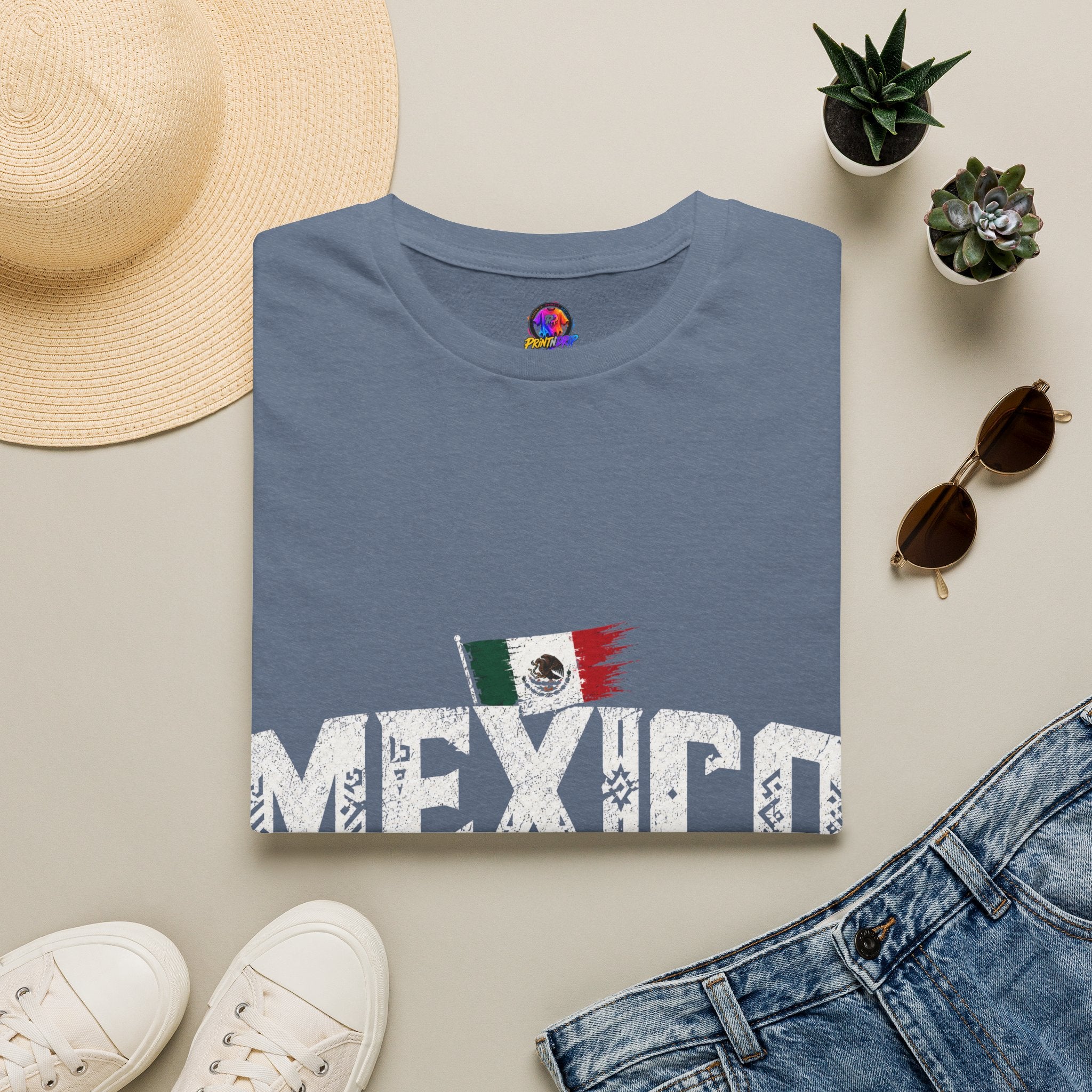 Mexico Vintage Flag T-Shirt