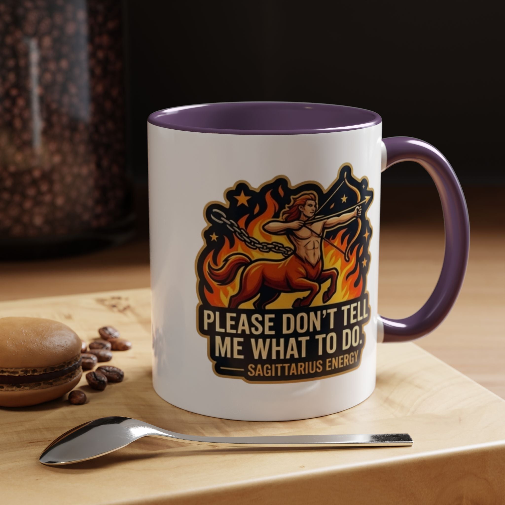 Sagittarius Coffee Mug — "Please Don't Tell Me What To Do" Zodiac Accent Mug (11/15oz)