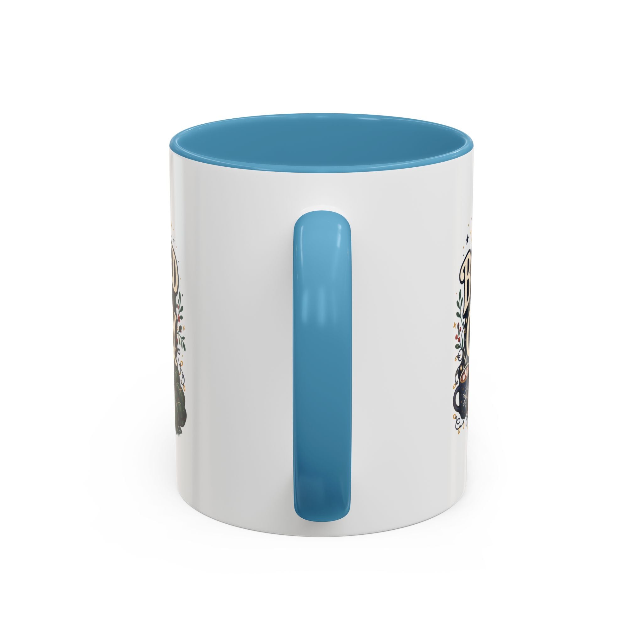 Modern Day Christmas Booked and Cozy Accent Coffee Mug — Book Lover Tea & Coffee Cup (11/15oz)