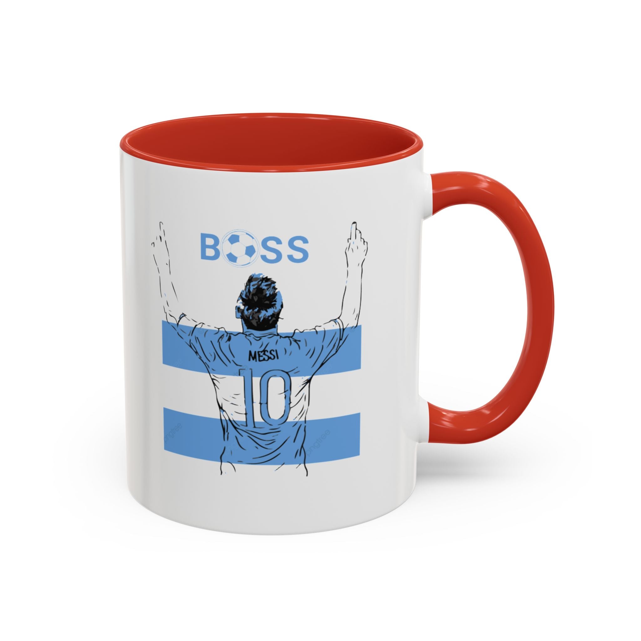 Boss Soccer Player Accent Coffee Mug —