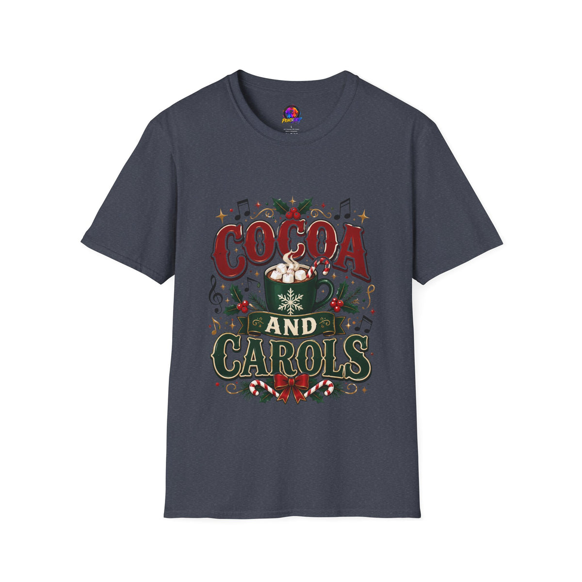 Cocoa and Carols T-Shirt — Cozy Holiday Cocoa Graphic Tee