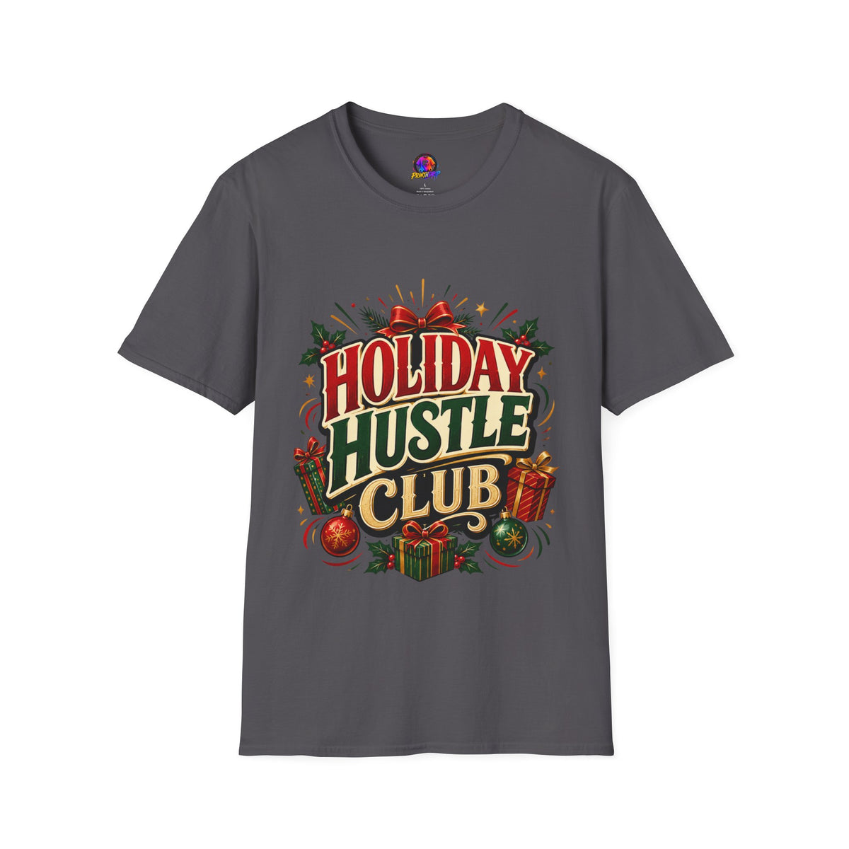 Holiday Hustle Club T-Shirt — Funny Christmas Graphic Tee