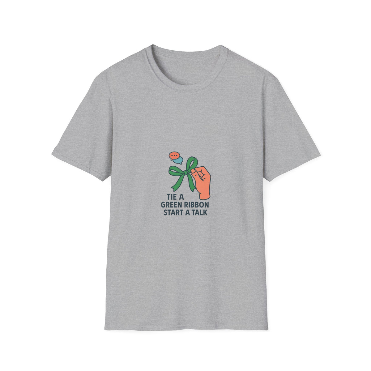 Mental Health Awareness T-Shirt — "Tie a Green Ribbon, Start a Talk" - Trending Now - October 2026