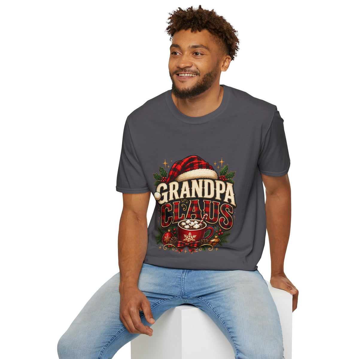 Christmas Grandpa Clause Unisex Softstyle T-Shirt