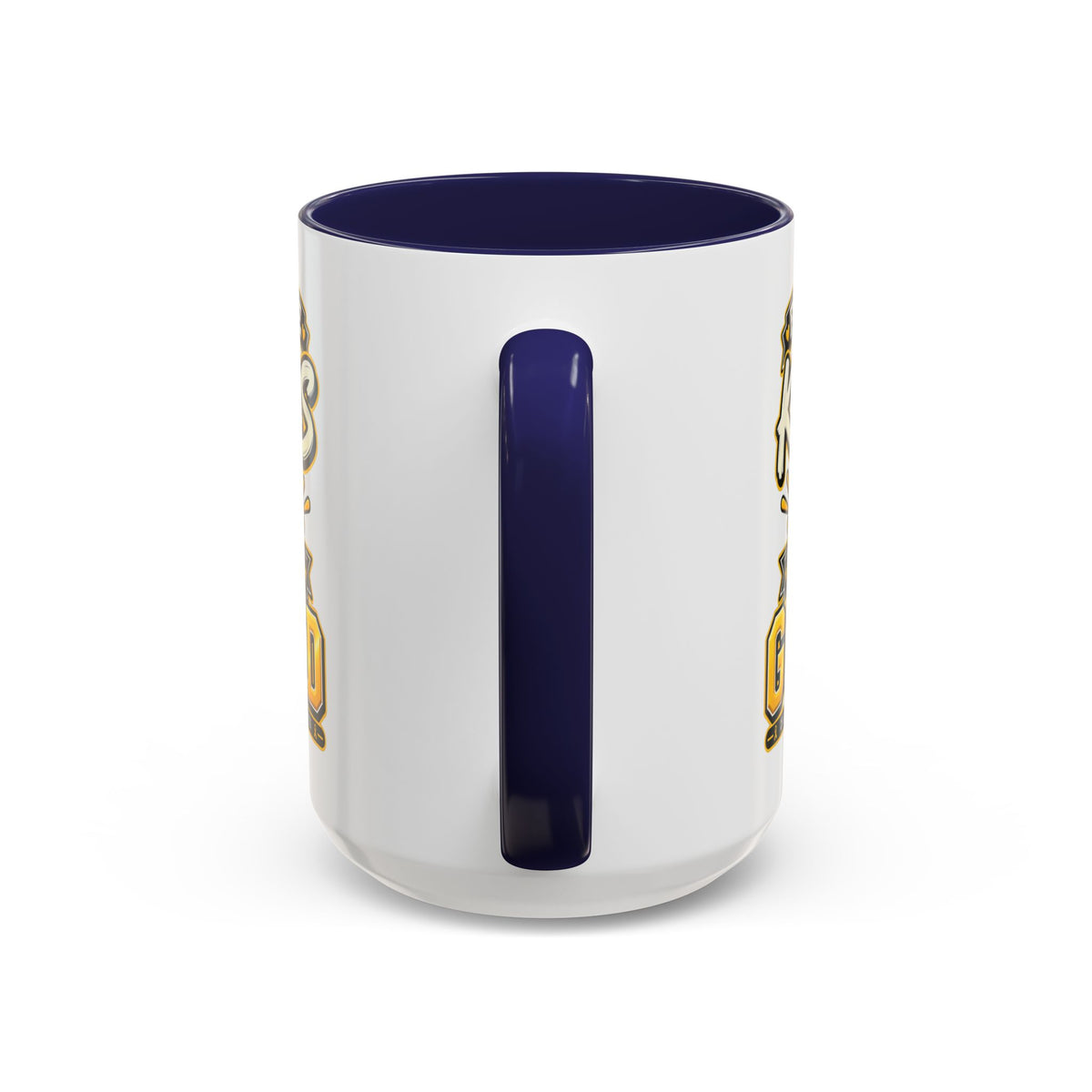 For The Kids We Go Gold Accent Coffee Mug — Childhood Cancer Awareness 11/15oz