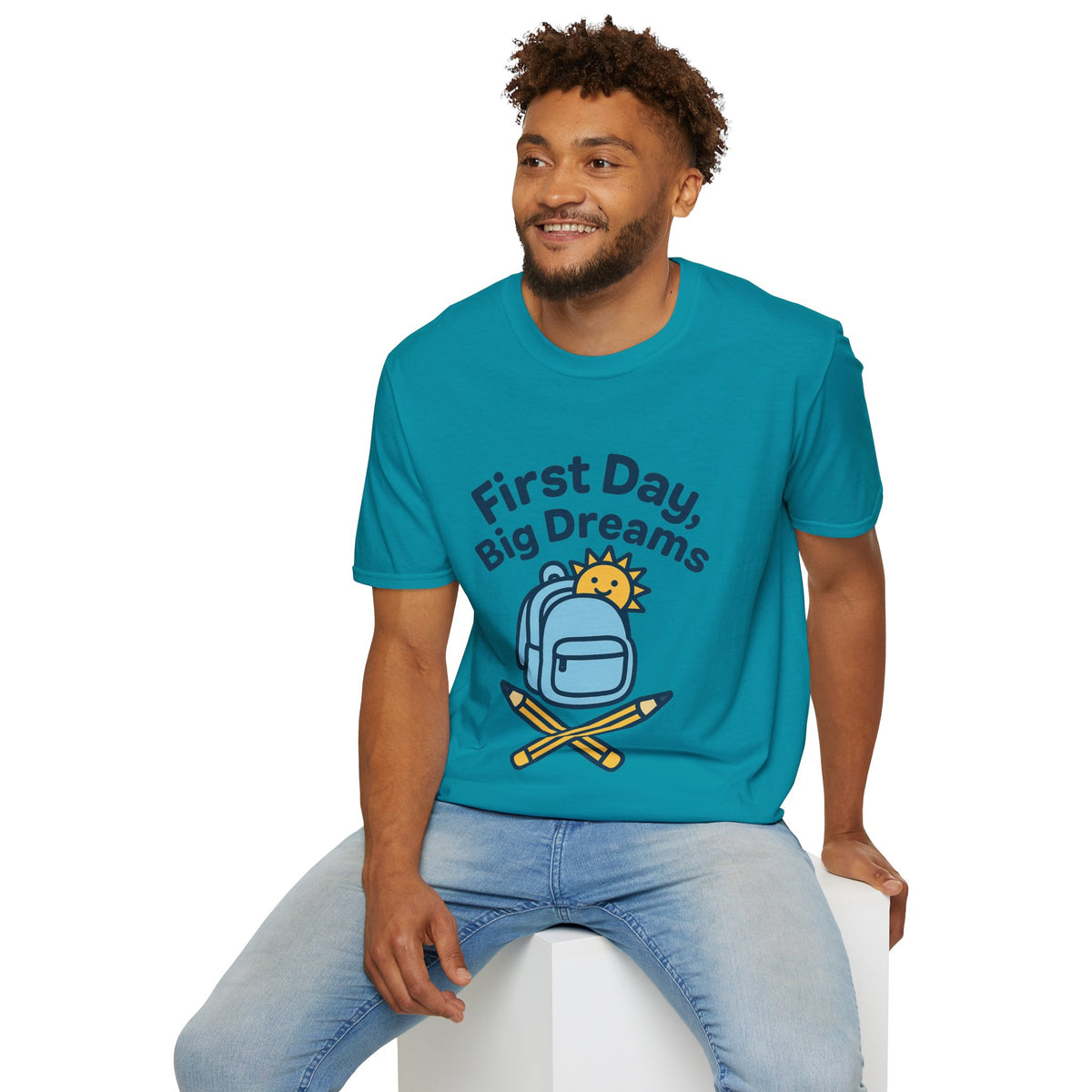 First Day Big Dreams T-Shirt — Cute Backpack & Pencil Back-to-School Tee - Trending Now - August 2026