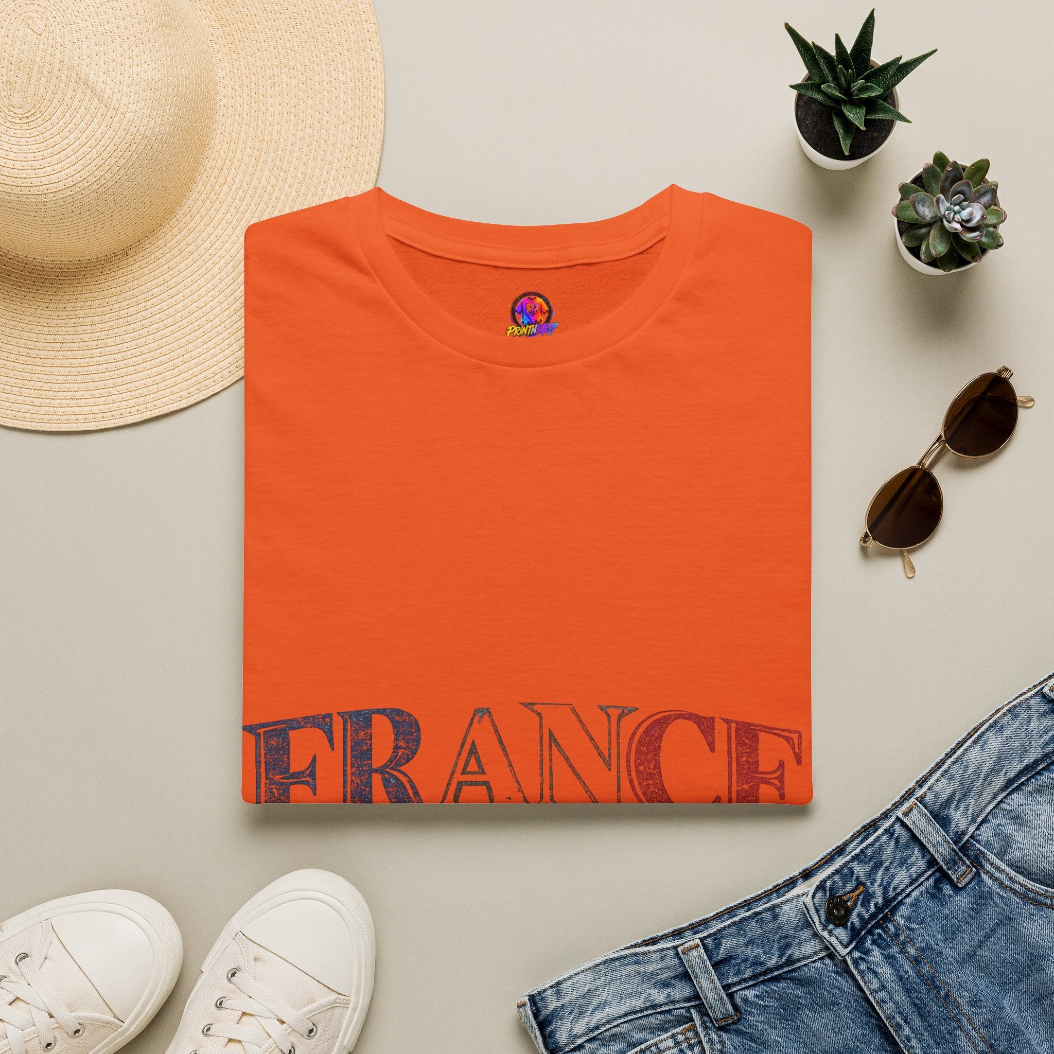 France Vintage Script T-Shirt