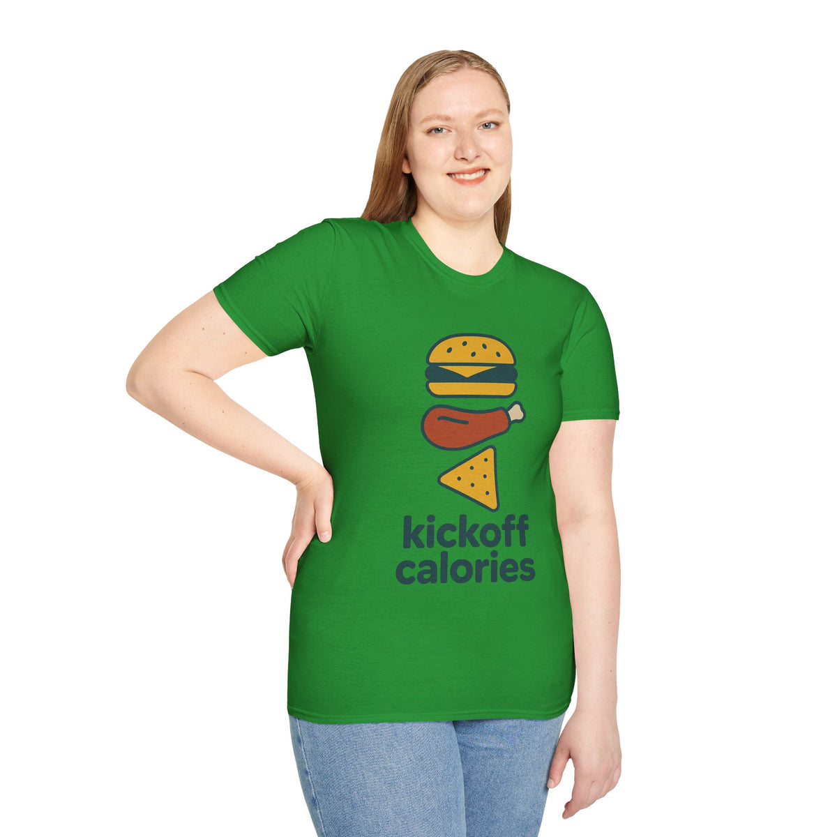 Funny 'Kick Off Calories' T-Shirt — Burger, Drumstick & Pizza Fitness Humor Tee - Trending Now - August 2026