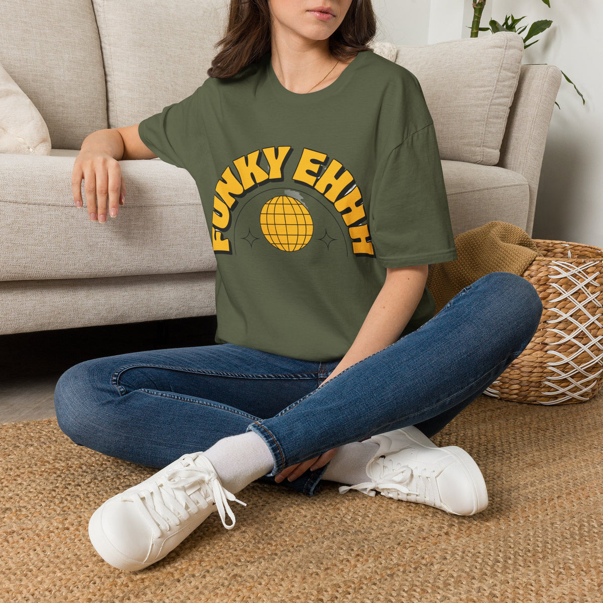 Funky Ehhh T-Shirt — Retro Yellow Disco Graphic Tee - Trending Now - August 2026