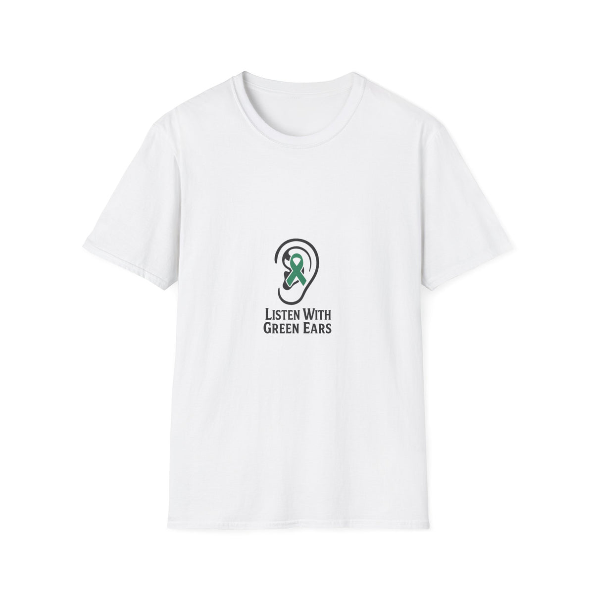 Listen With Green Ears Graphic Tee, Funny Mental Health Awareness T-Shirt - Trending Now - September 2026