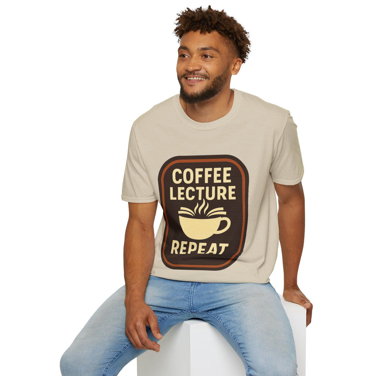 Coffee Lecture Repeat T‑Shirt — Funny Professor Coffee Tee for Teachers & Students - Trending Now - August 2026