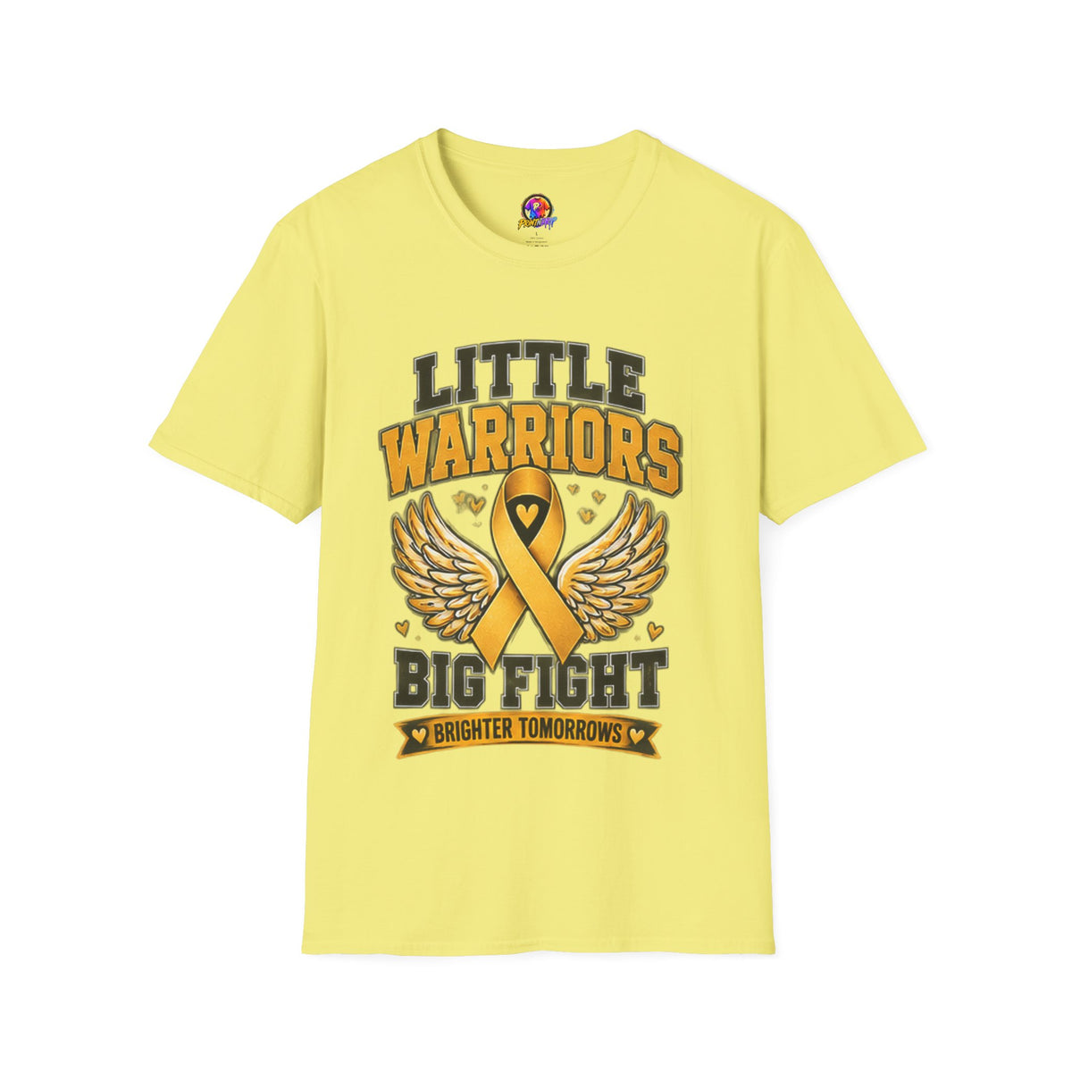 Kids T-Shirt — "Little Warriors Big Fight" Childhood Cancer Awareness Tee