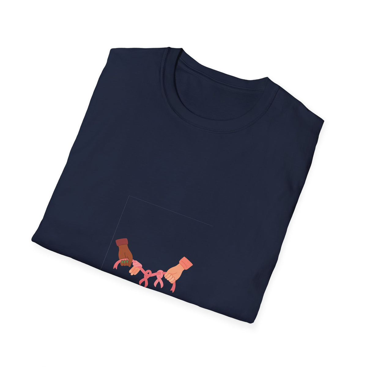 Linked In Pink Stronger By Hand T-Shirt, Breast Cancer Support Dog Lover Tee - Trending Now - September 2026