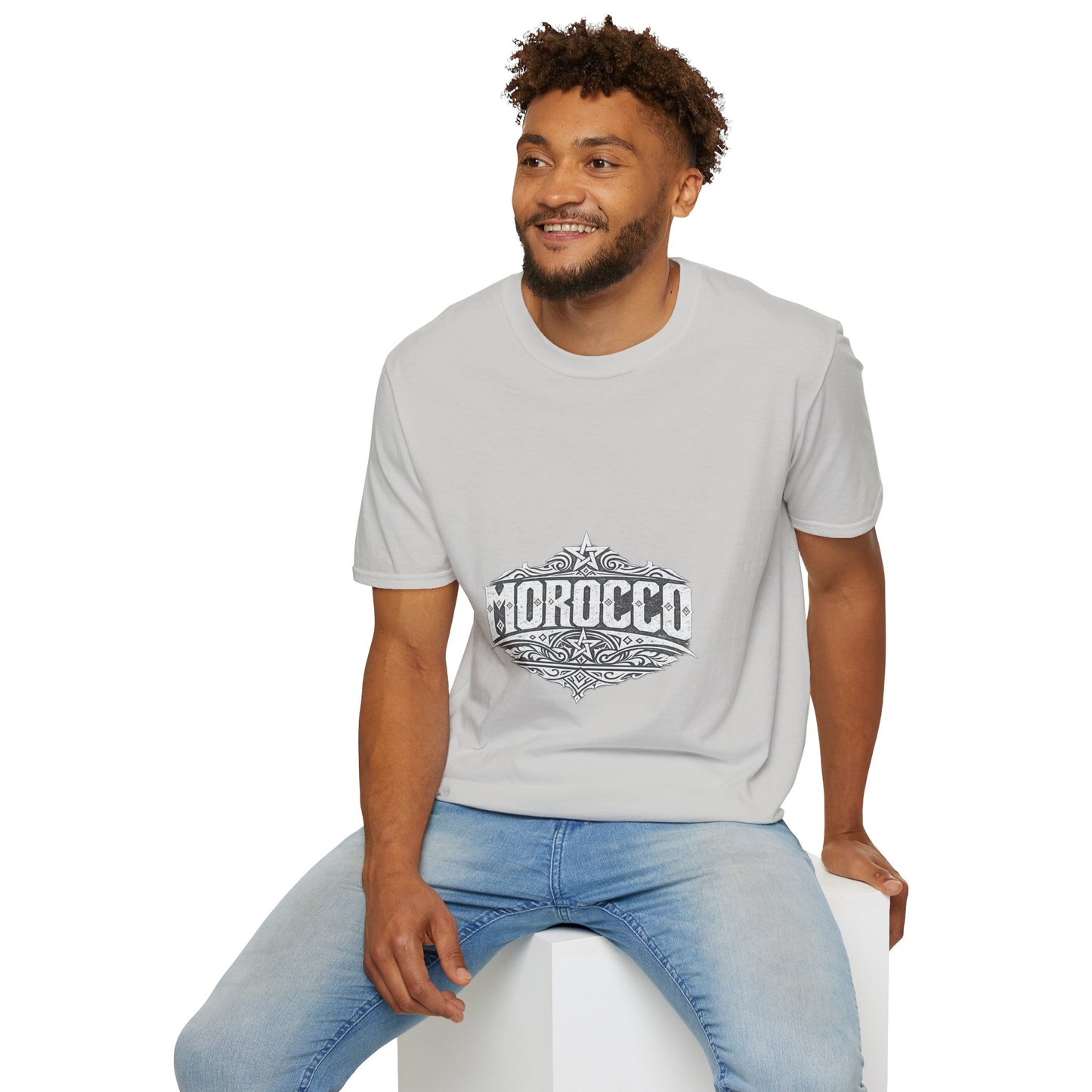 Morocco Vintage Graphic T-Shirt — Travel Tee with Ornamental Crest