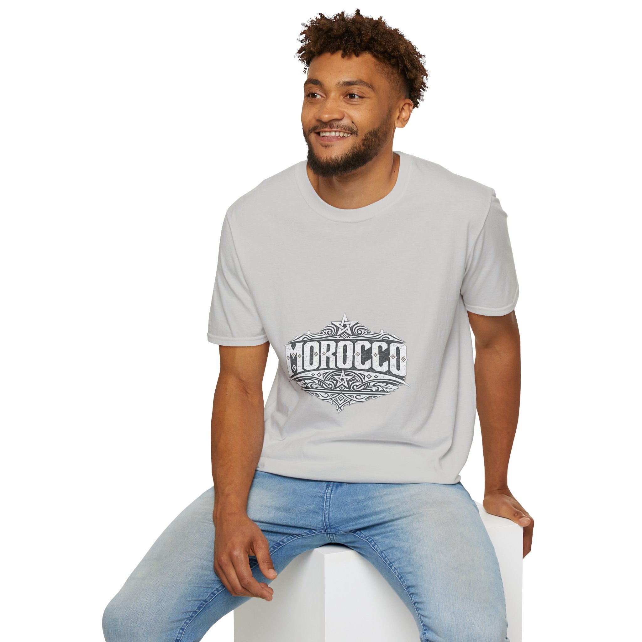 Morocco Vintage Graphic T-Shirt — Travel Tee with Ornamental Crest