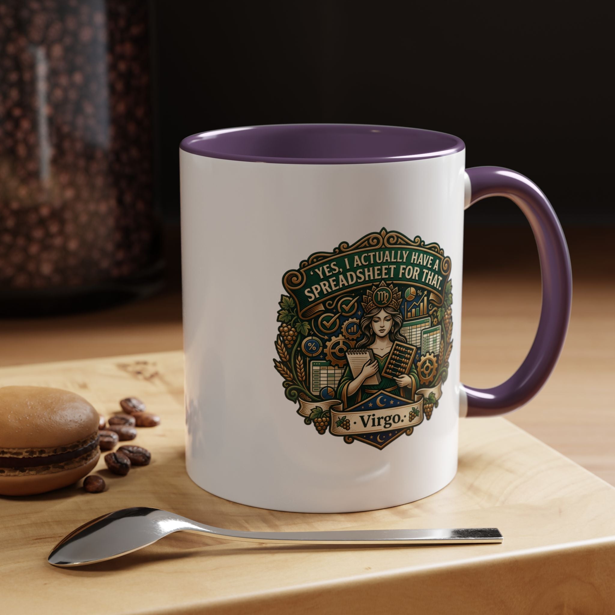 Virgo Coffee Mug - "Yes, I Actually Have a Spreadsheet for That" Accent Mug (11/15oz)