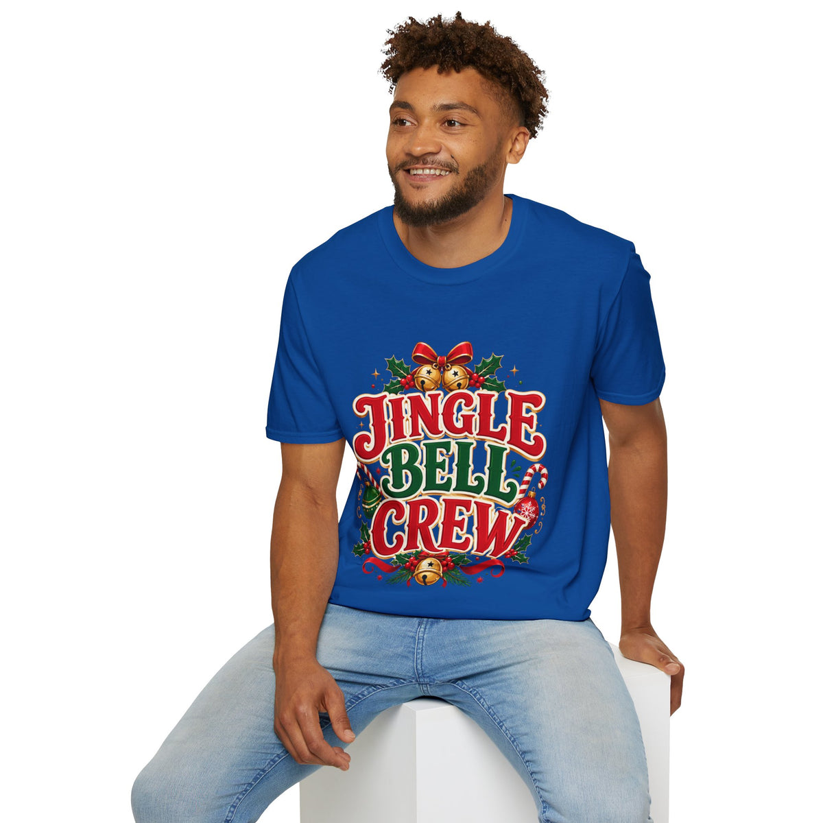 Jingle Bell Crew T-Shirt — Festive Christmas Holiday Tee