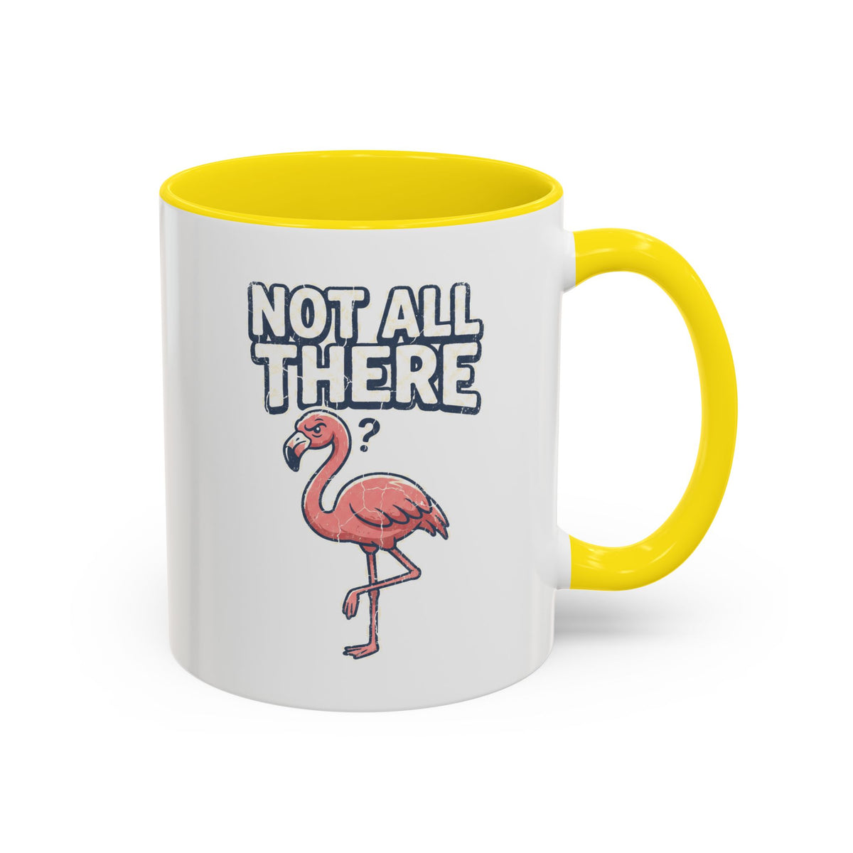 Funny And Witty "Not All There" Accent Coffee Mug (11, 15oz)