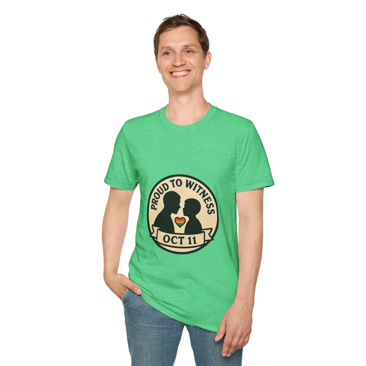 T-Shirt — Proud to Witness Oct 11 Badge Tee - Trending Now - October 2026