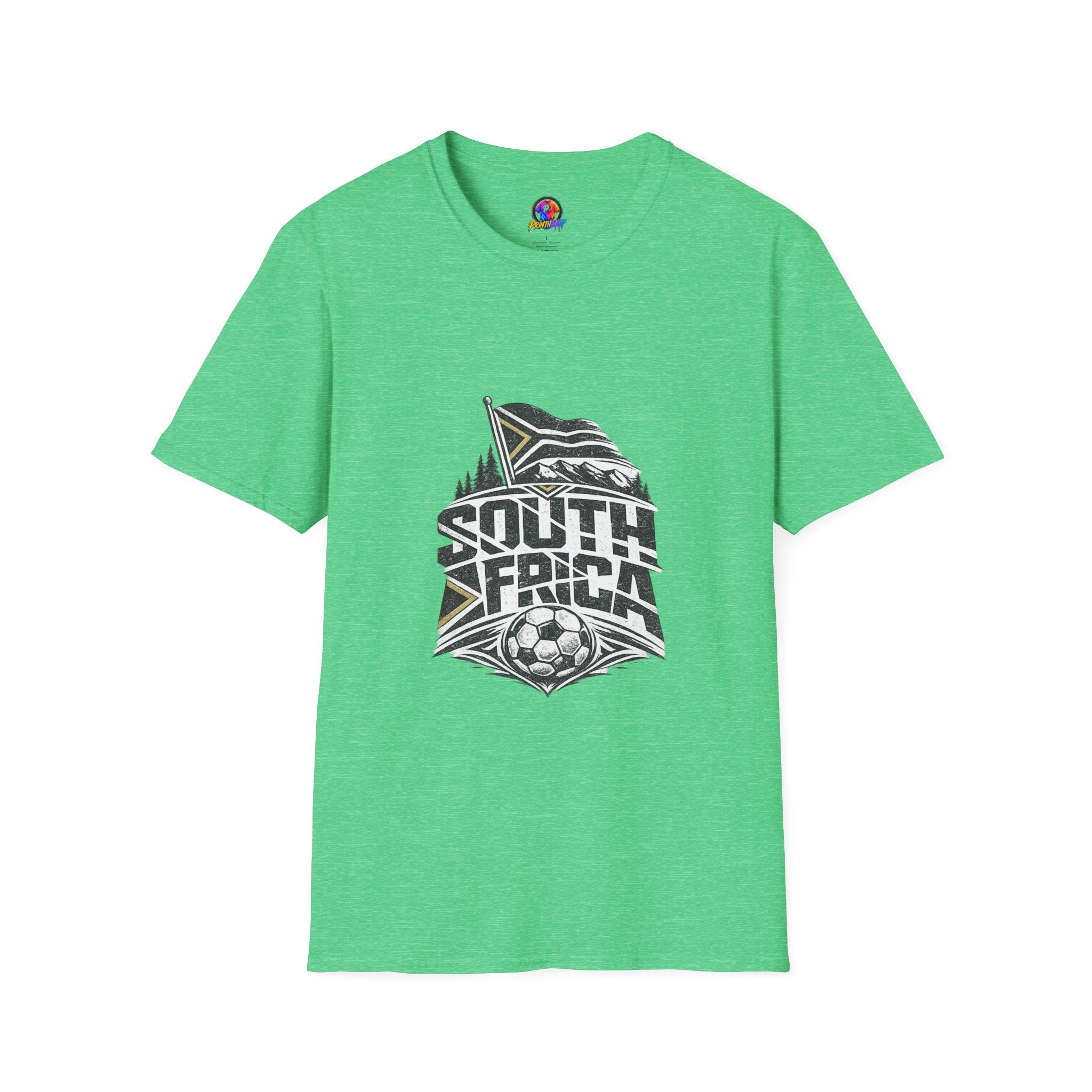 South Africa Flag & Soccer Crest T‑Shirt
