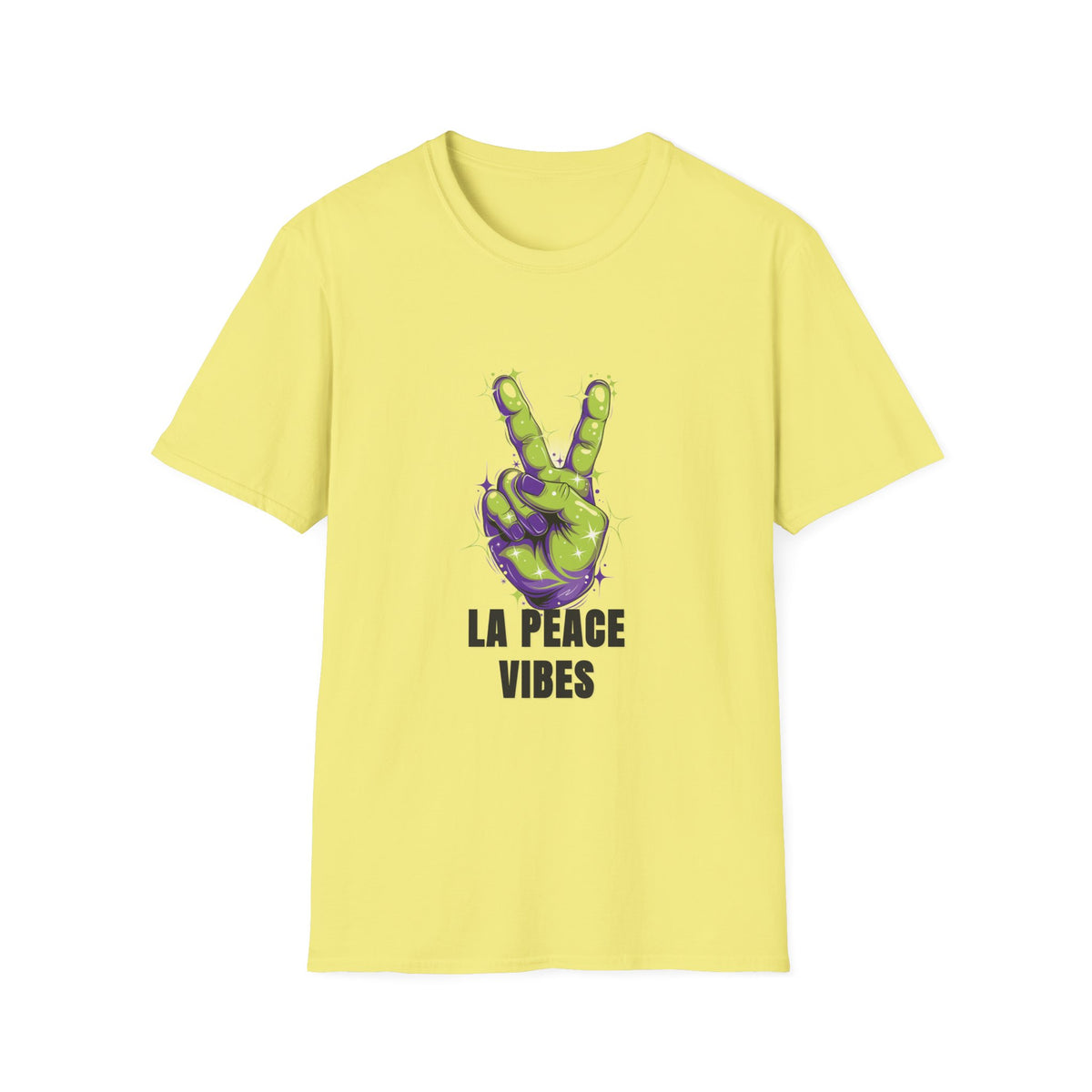 Peace Vibes T-Shirt — Green Alien Peace Sign Tee (La Peace Vibes) - Trending Now - August 2026
