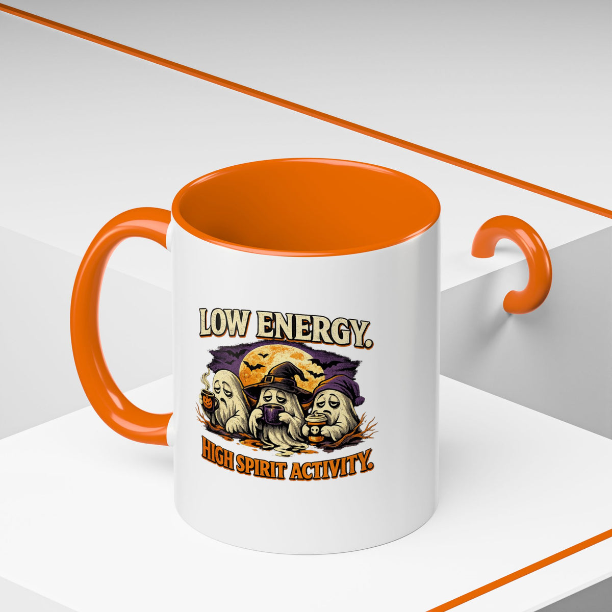 Halloween  Low Energy High Spirit  Accent Coffee Mug