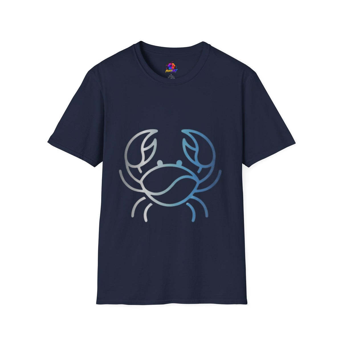 Cancer Zodiac Crab Graphic T-Shirt — Minimal Coastal Zodiac Summer Tee