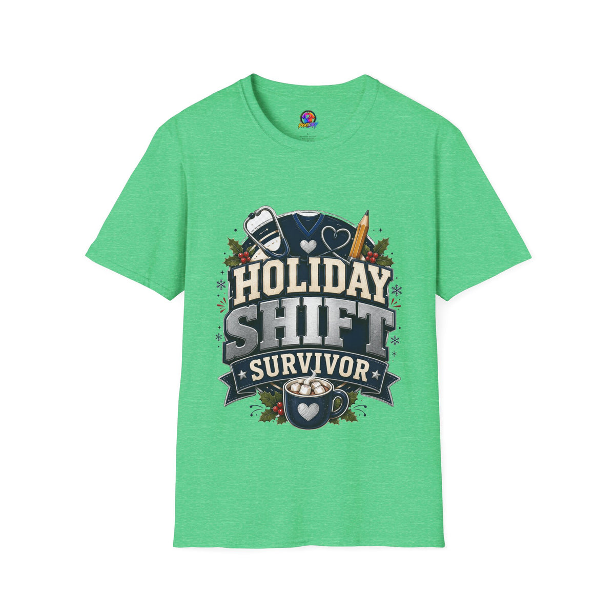 Holiday Shift Survivor T-Shirt — Nurse & Healthcare Worker Gift