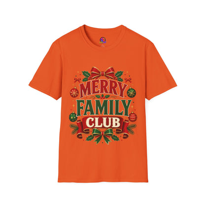 Merry Family Club Christmas T-Shirt