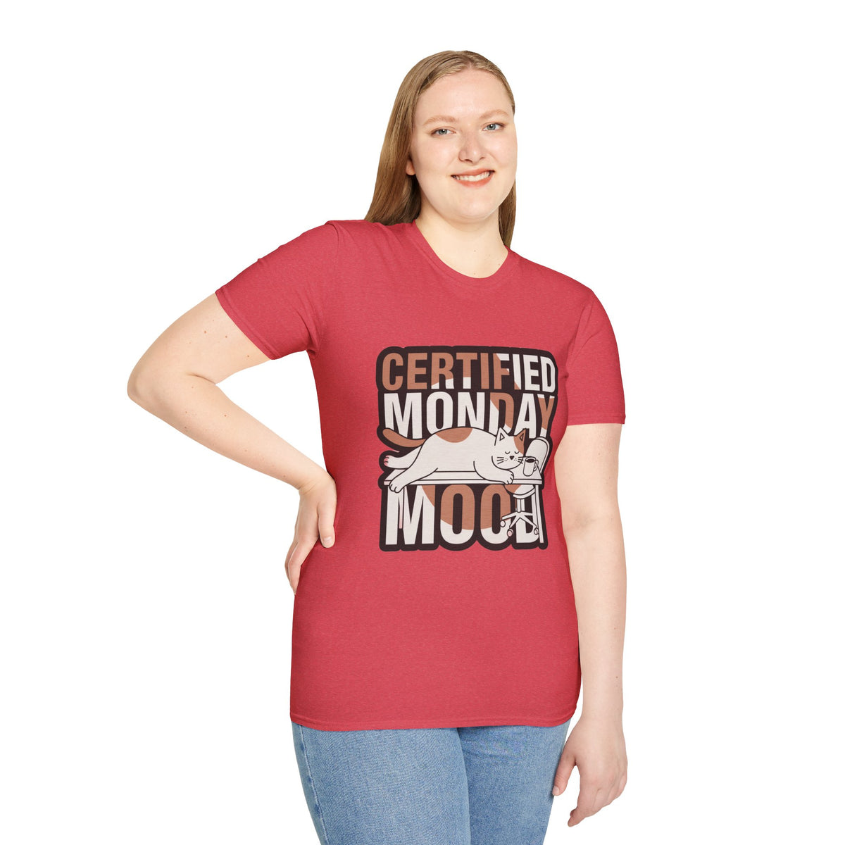 Certified Monday Mood T-Shirt — Funny Cat Graphic Tee - Trending Now - August 2026