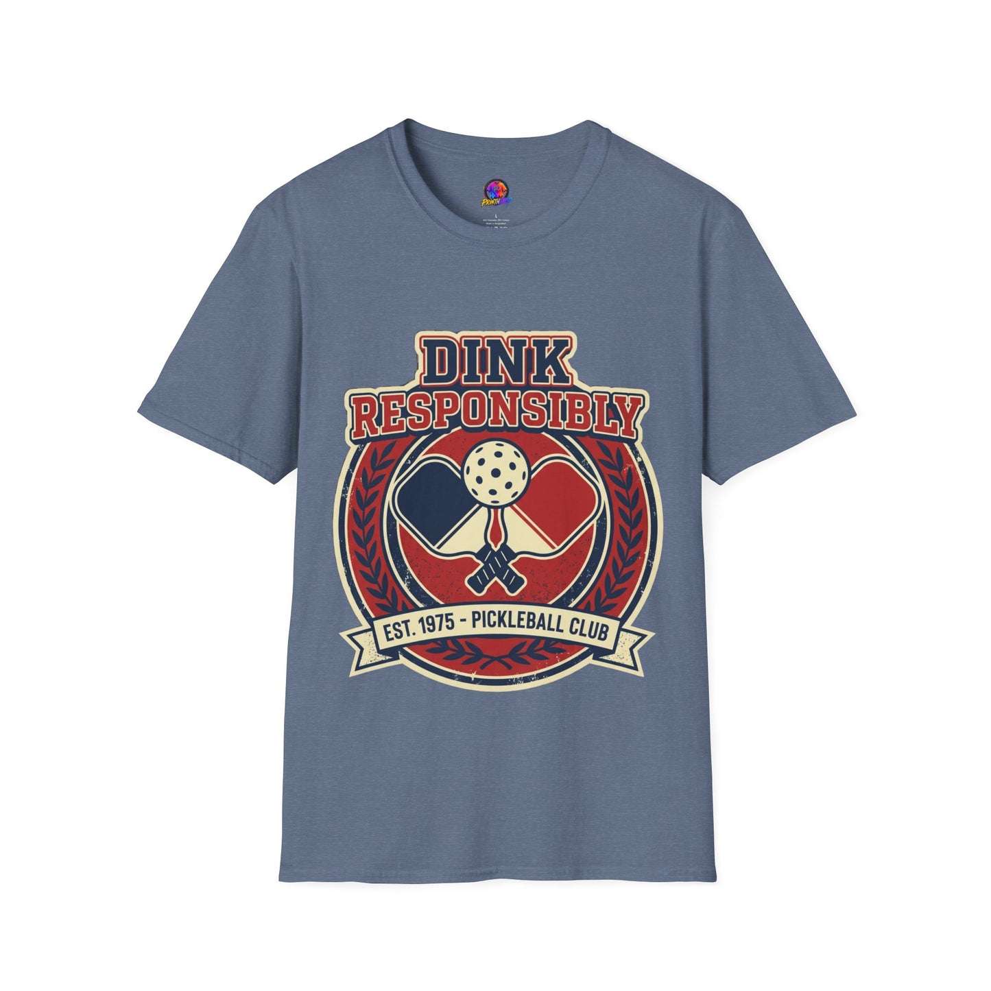 Pickleball T‑Shirt — "Dink Responsibly" Vintage Pickleball Club Tee