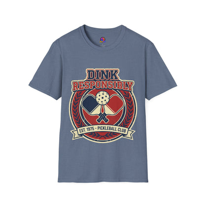 Pickleball T‑Shirt — "Dink Responsibly" Vintage Pickleball Club Tee