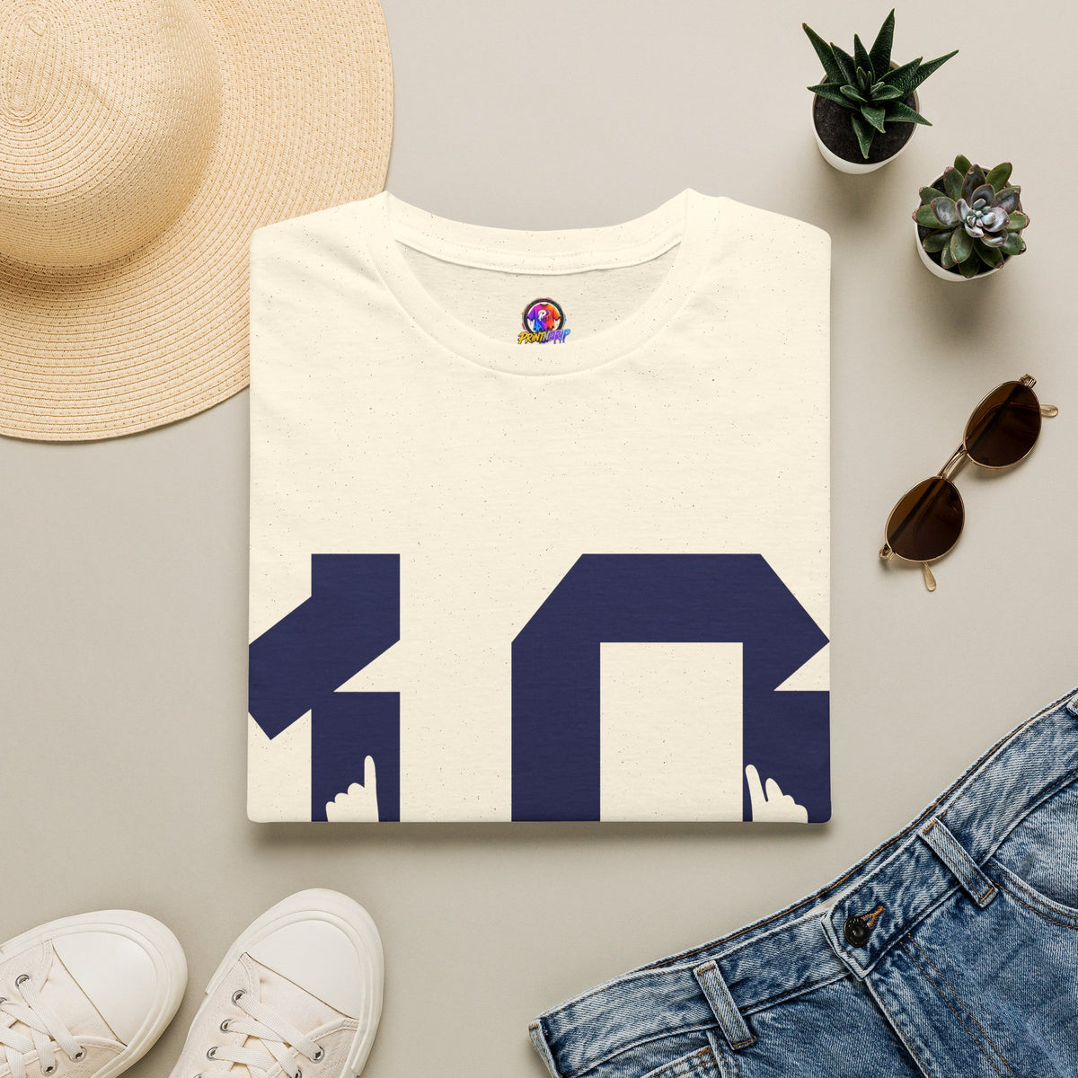 Number 10 Jersey T-Shirt — Retro Athletic Graphic Tee