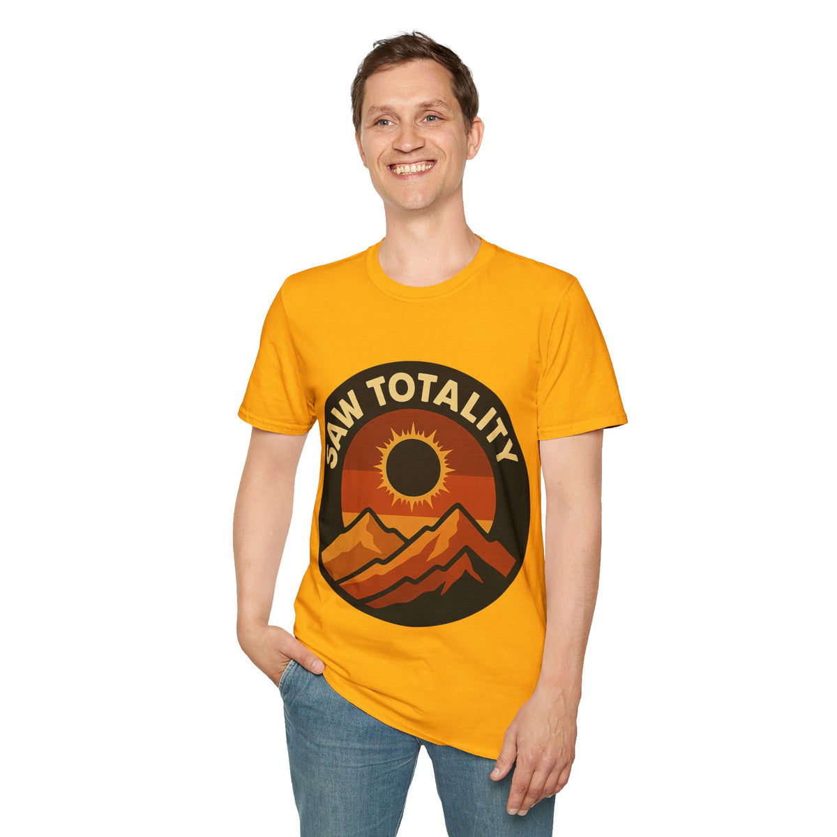 I Saw Totality Solar Eclipse Graphic Tee - Retro Nature Mountain T-Shirt - Trending Now - September 2026