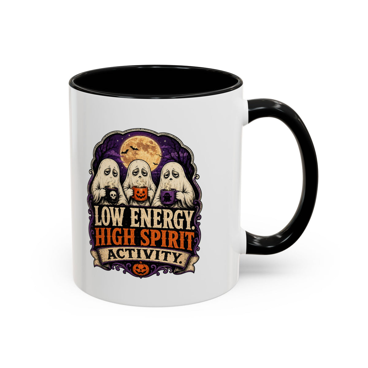 Halloween  Low Energy High Spirit Accent Coffee Mug
