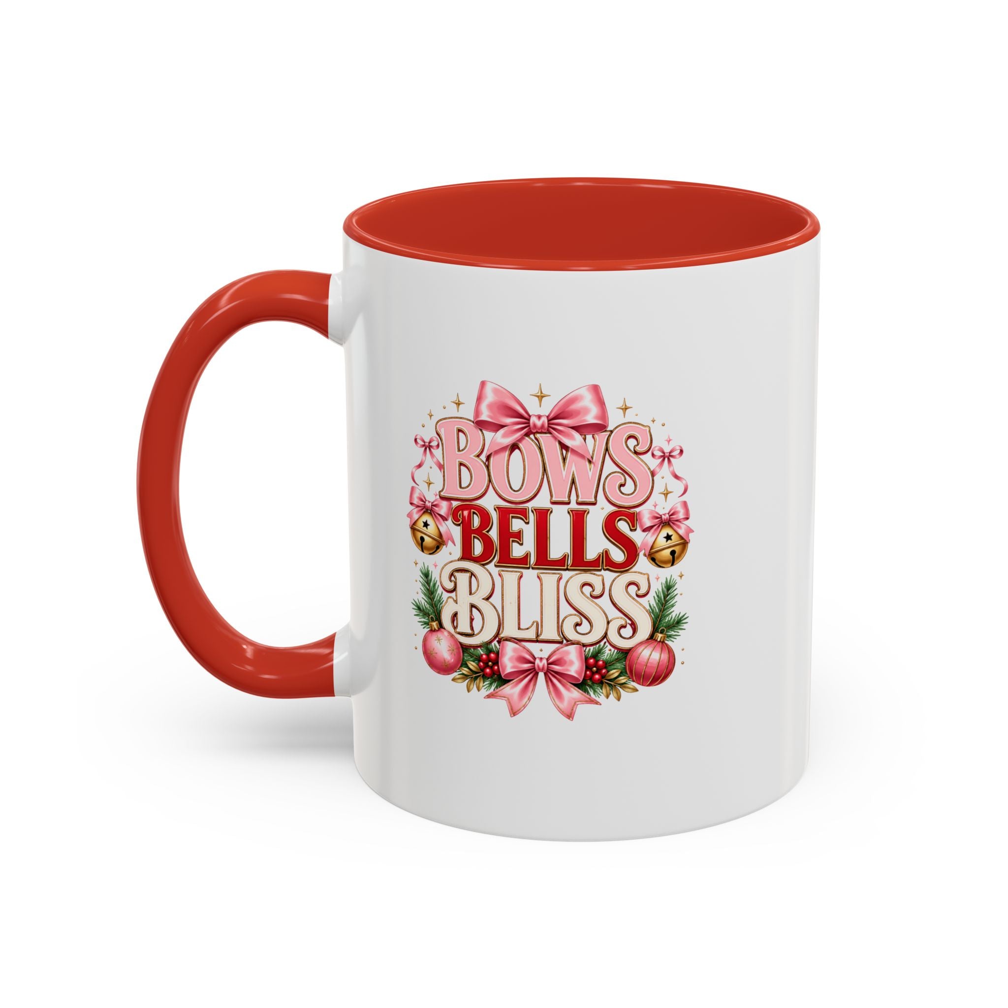 Bows Bells Bliss Christmas Accent Coffee Mug