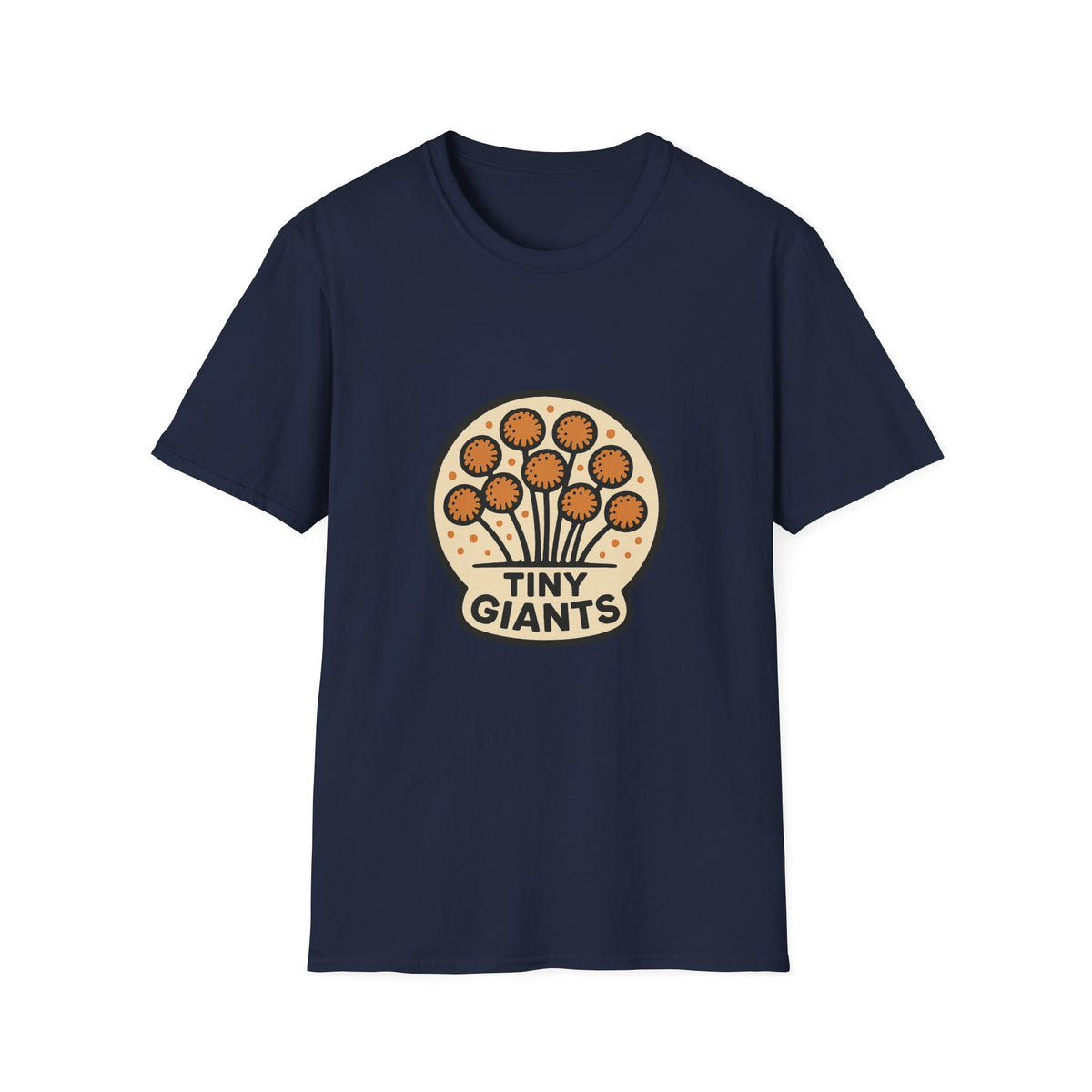 Tiny Giants Mushroom T-Shirt — Vintage Psychedelic Fungi Graphic Tee