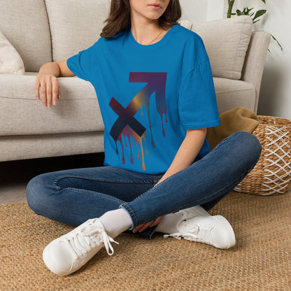 Sagittarius Drip T-Shirt — Gradient Astrological Arrow Tee