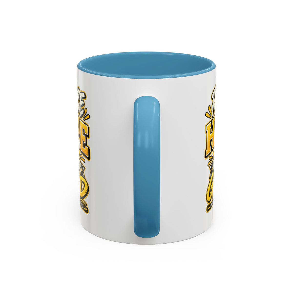 Raise Hope Wear Gold Cancer Awareness Coffee Mug (Accent, 11/15oz)