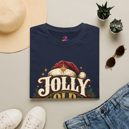 Jolly Old Soul T-Shirt — Vintage Santa Holiday Graphic Tee